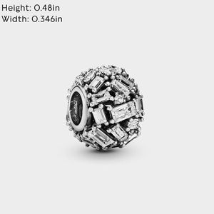 Pandora Clear CZ Ice Cubes Bead Sterling Silver